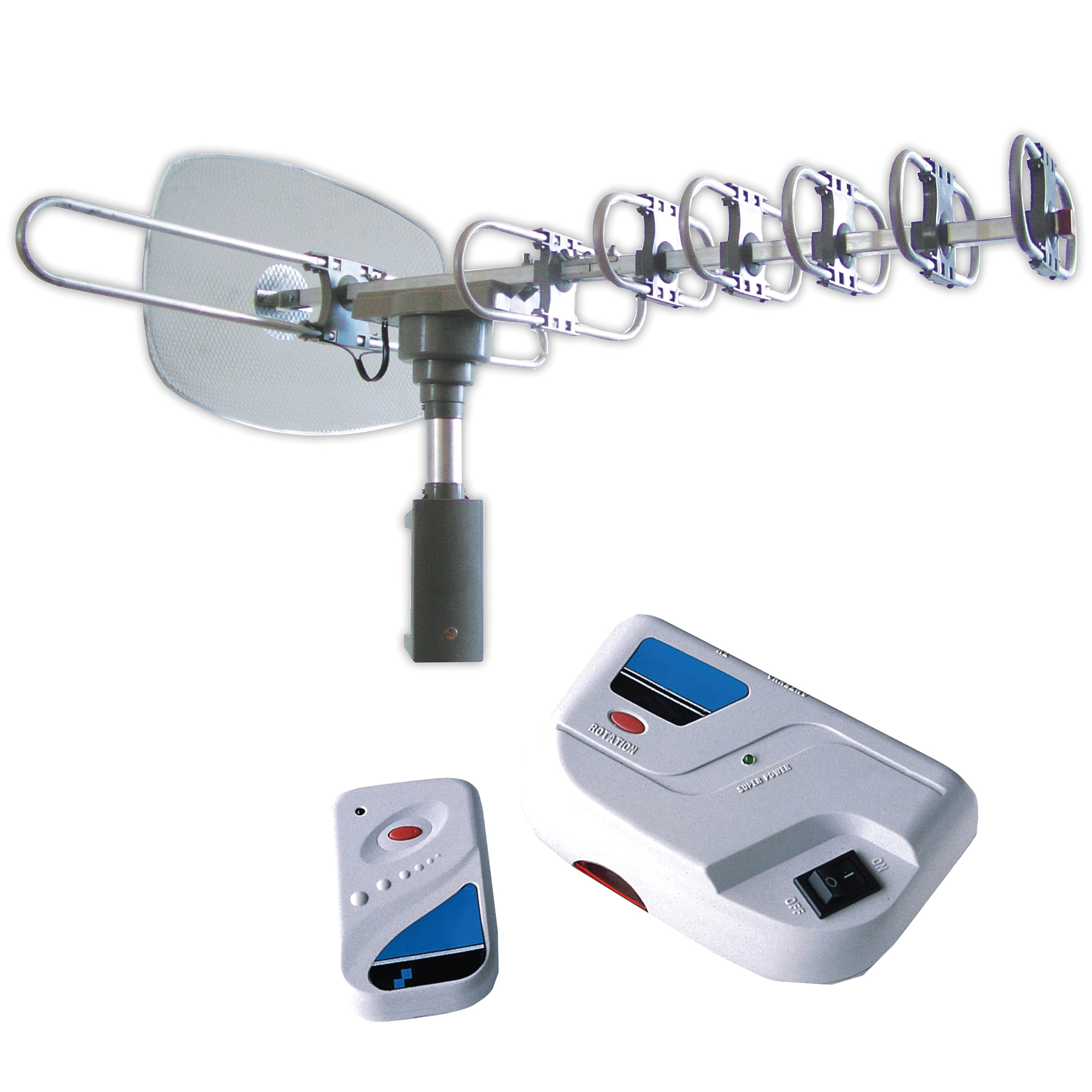 Supersonic 360° HDTV Digital Amplified Motorized Rotating Outdoor Antenna — Model# SC-609